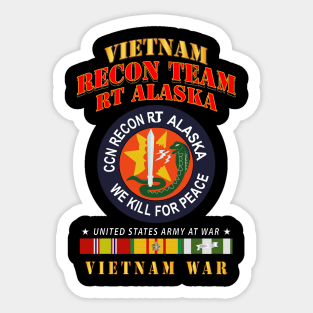 Recon Team - RT Alaska - Vietnam War w VN SVC Sticker